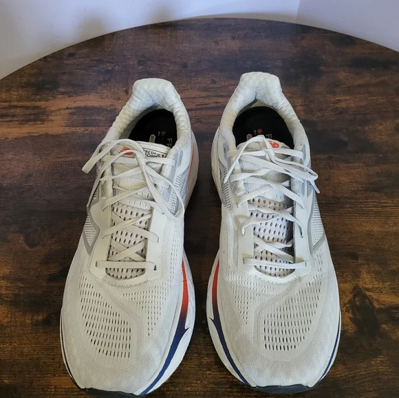 Men's New Balance V14 1080 Running Shoes - Gray with Red and Blue Accents - Picture 12 of 14